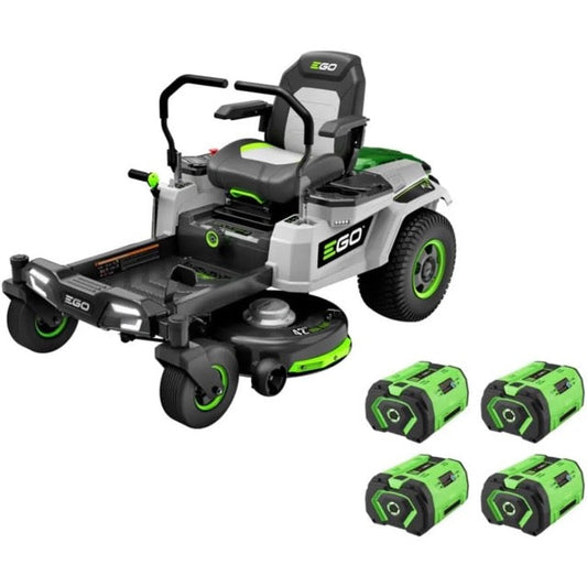 EGO Power+ 42-Inch 56V Lithium-Ion Zero-Turn Riding Lawn Mower with Charger